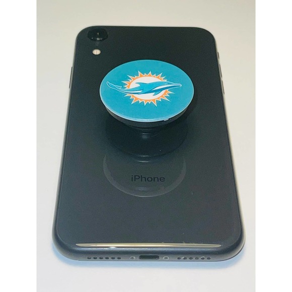Miami Football Pop Up Phone Holdwe Grip With Super Sticky Glue - Picture 4 of 4